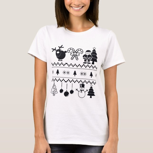 T-shirt Motif de Noël (Devant)