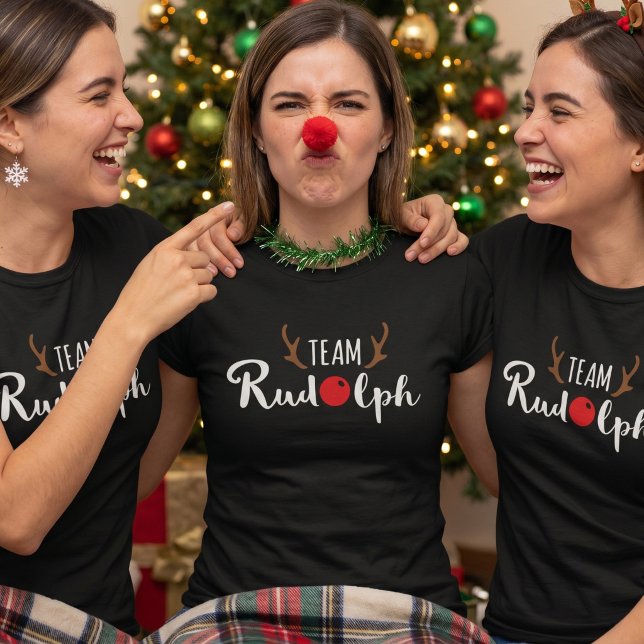 T-shirt Motif de Noël de l'équipe Rudolph (Créateur téléchargé)