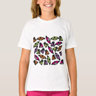 T-shirt Motif de papillons colorés