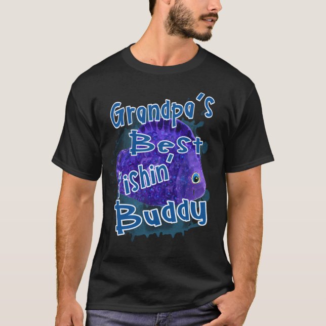 T-shirt Motif de pêche à la mouche (Devant)