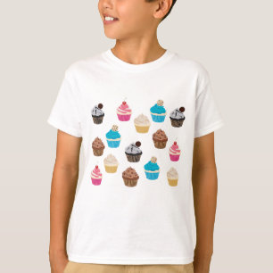 T-shirt Motif de petits gâteaux colorés