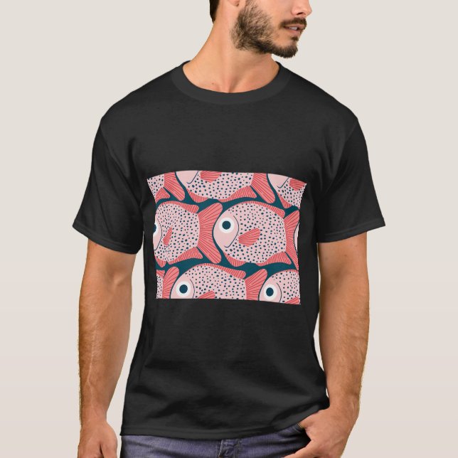 T-shirt Motif de poisson (Devant)
