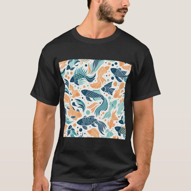 T-shirt Motif de poisson (Devant)