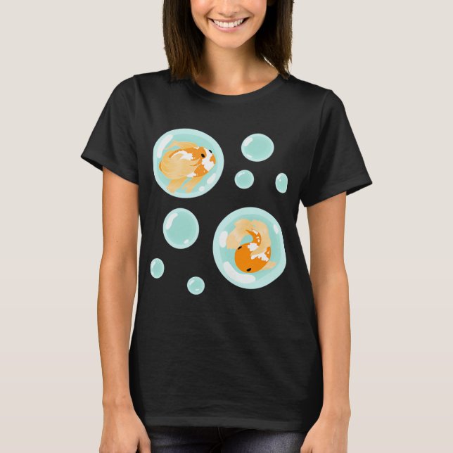 T-shirt Motif de poisson rouge (Devant)