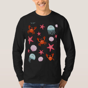 T-shirt Motif De Poisson Y Compris Le Crapaud De Poctopus