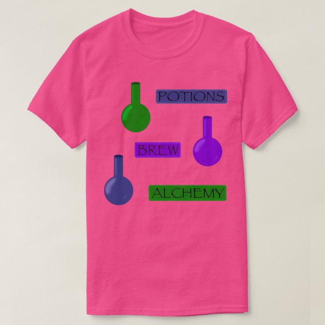T-shirt Motif de potion et d'alchimie (Design devant)