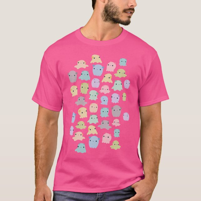 T-shirt Motif de poulpe Dumbo coloré (Devant)