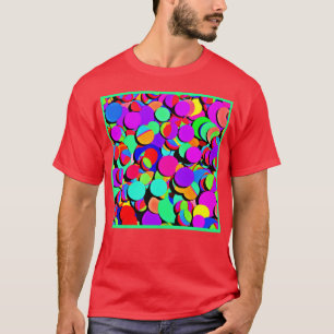 T-shirt Motif de renouveau rétro et coloré