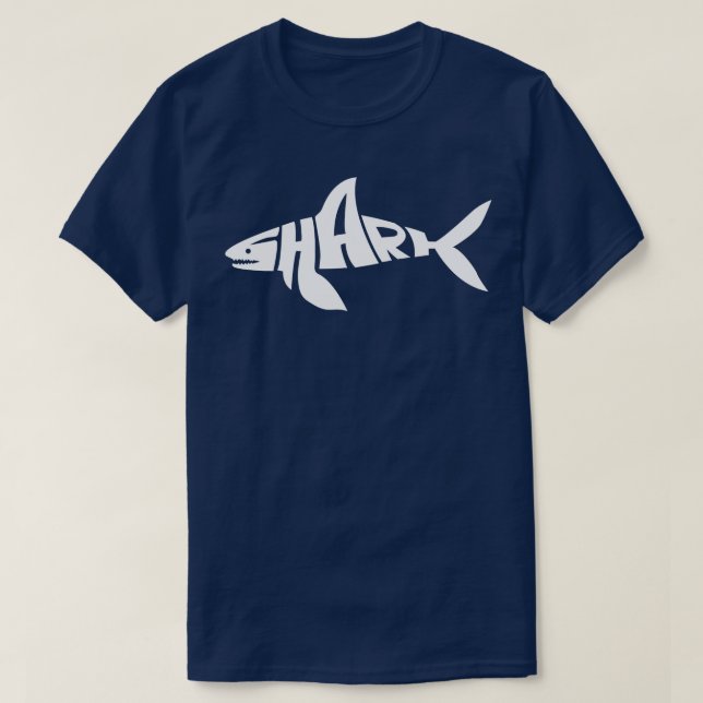 T-shirt Motif De Requin Conception Pour Plongée Océanique  (Design devant)