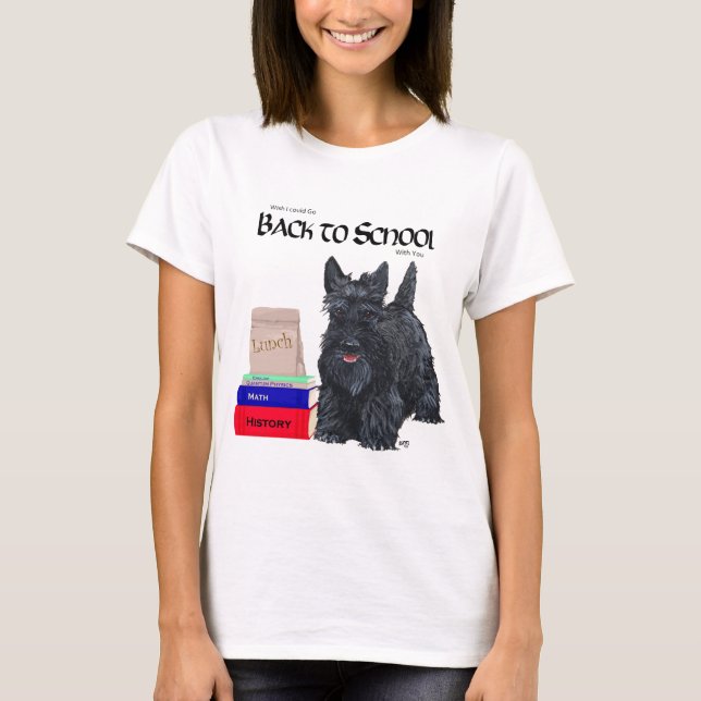 T-shirt Motif de saison automnale pour Terrier Écossais (Devant)