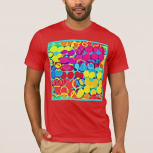 T-shirt Motif de spectre coloré et élégant