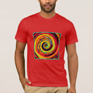 T-shirt Motif de spirale coloré
