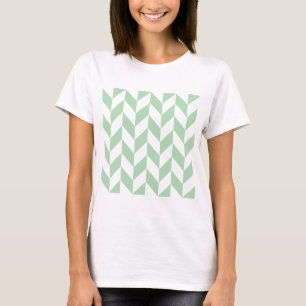 T-shirt Motif de squelette vert à la menthe