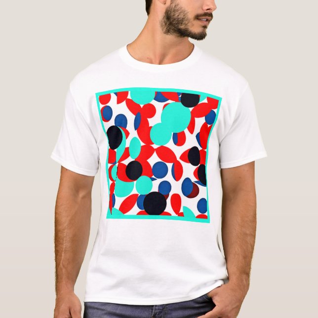 T-shirt Motif de style de lecture couleur dynamique (Devant)