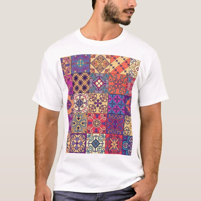 T-shirt Motif de style Talavera (Devant)