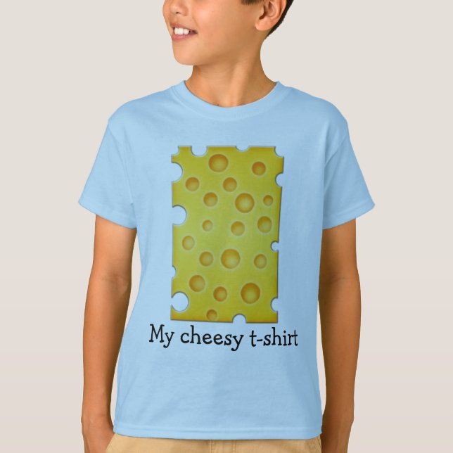 T-shirt Motif de texture au fromage suisse (Devant)