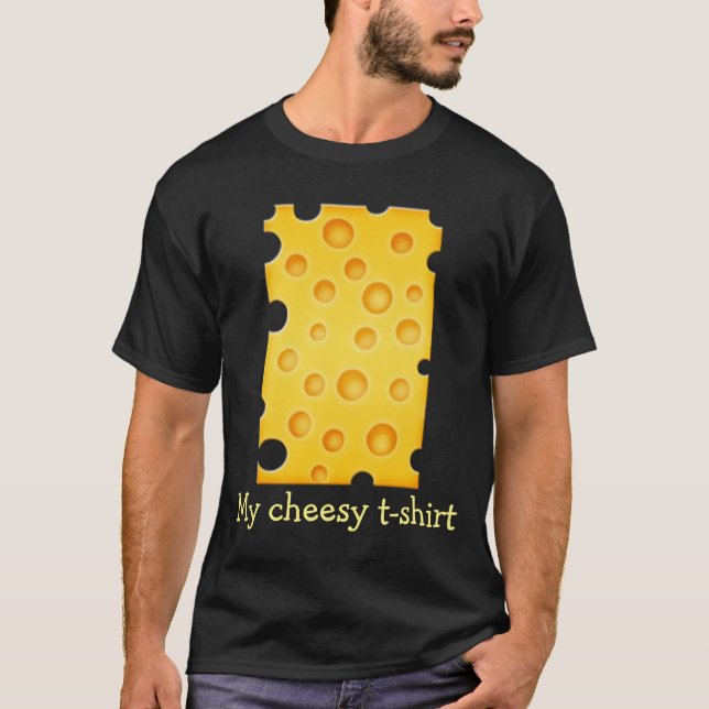 T-shirt Motif de texture au fromage suisse (Devant)