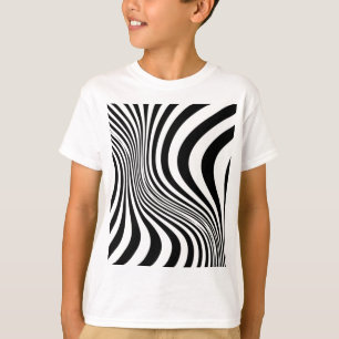 T-shirt Motif de texture d'impression de peau de zèbre