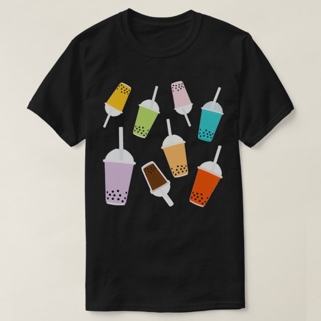 T-SHIRT MOTIF DE THÉ À BULLE 7 (Design devant)