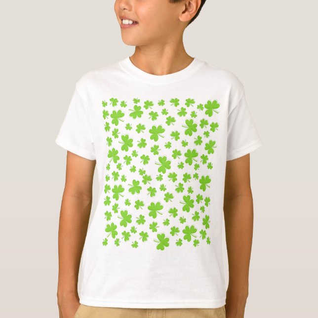 T-shirt motif de trèfle Lucky Little One (Devant)