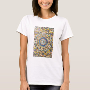 T-shirt motif de tuiles géométriques, Maroc