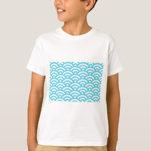 T-shirt Motif de vague bleue
