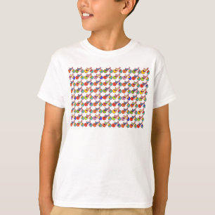 T-shirt Motif de vélos colorés