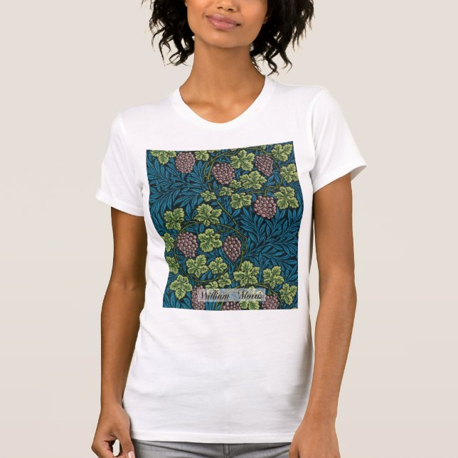 T-shirt Motif de vin - William Morris (Devant)