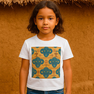 T-shirt Motif de visage ethnique africain Masque tribal