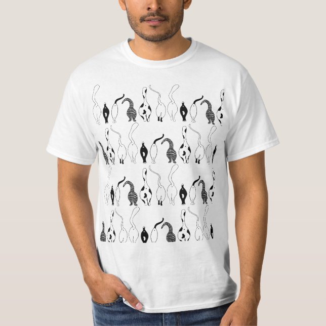 T-shirt Motif des boutons de chat (Devant)