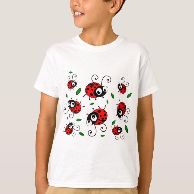 T-shirt motif des coccinelles (Devant)