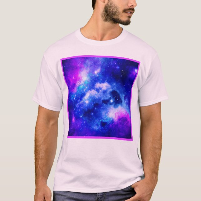 T-shirt Motif d'exploration nébuleuse (Devant)