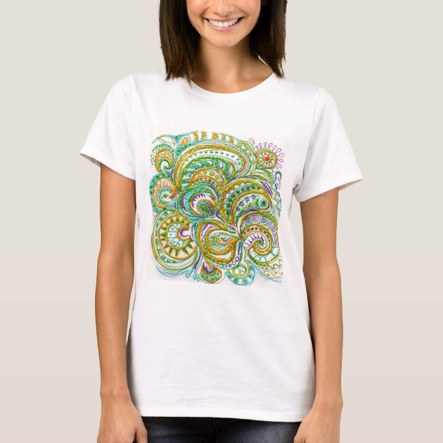T-shirt Motif d'Imaginaire d'art populaire (Devant)
