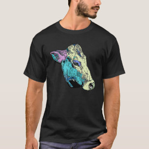 T-shirt Motif d'impression graphique animal Colorful Farme