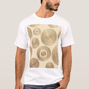 T-shirt Motif d'or : design abstrait brillant