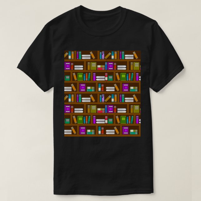 T-shirt Motif du plateau du livre de bibliothèque (Design devant)