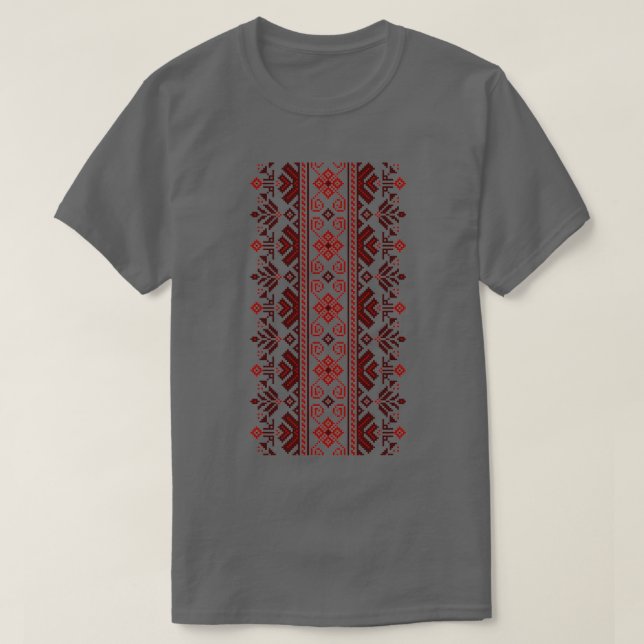 T-shirt Motif du Tricot national ukrainien (Design devant)