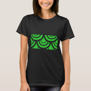 T-shirt Motif Écailles de Poisson - Vert Citron