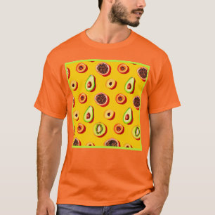 T-shirt Motif élégant à base de fruits néons