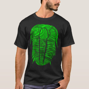 T-shirt Motif émeraude Trilobite Fossil Vector