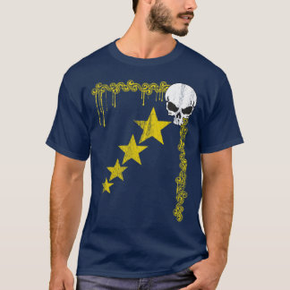 T-shirt Motif en costume dénudé/étoile (jaune)