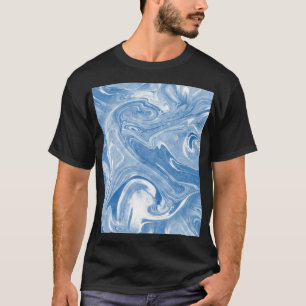 T-shirt Motif en marbre coloré.