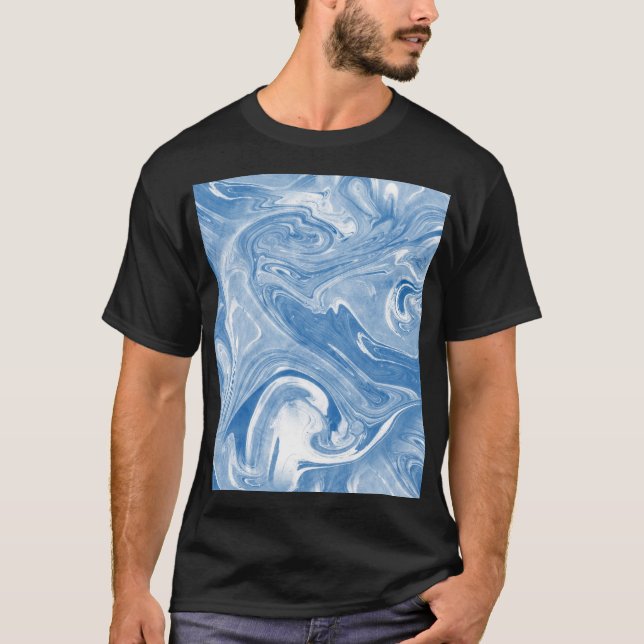 T-shirt Motif en marbre coloré. (Devant)