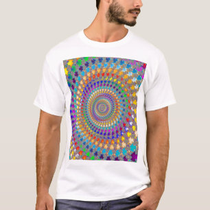 T-shirt Motif en spirale coloré