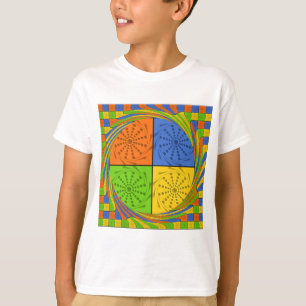 T-shirt Motif en tissu égyptien sans couture