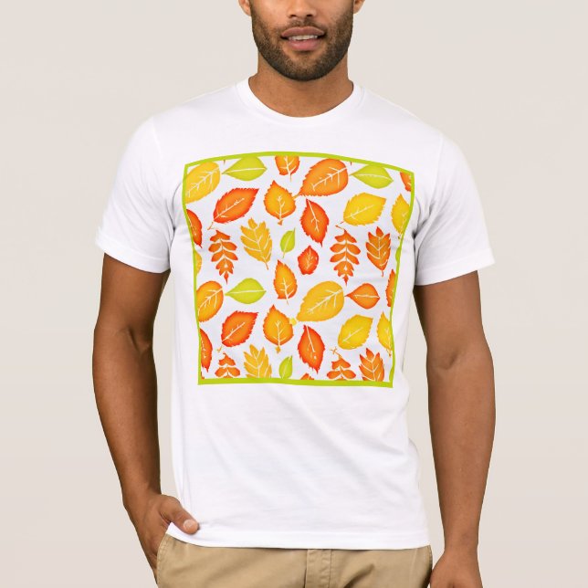 T-shirt Motif Feuille coloré (Devant)