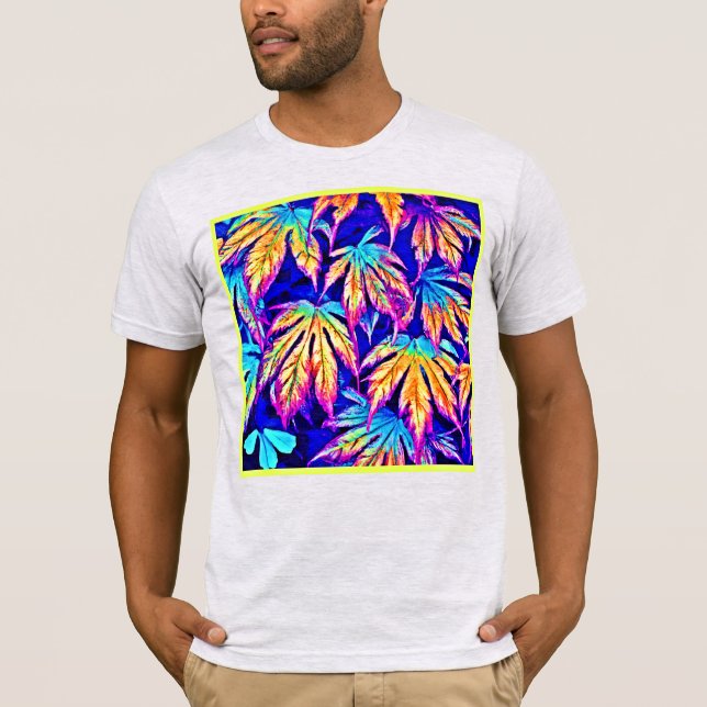 T-shirt Motif Feuille coloré (Devant)