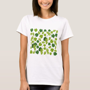 T-shirt Motif Feuille de raisins et de raisins