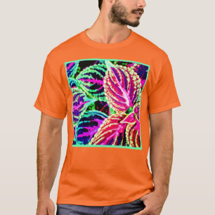T-shirt Motif Feuille d'élégance colorée