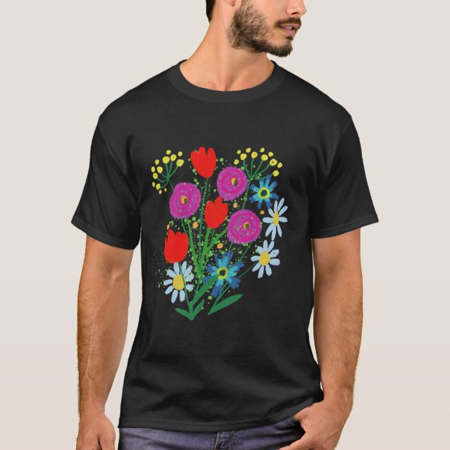 T-shirt Motif floral  (Devant)